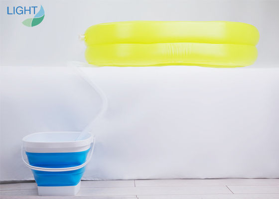 Vasche gonfiabili gialle del bambino 5L con il sistema intelligente della macchina della doccia di musica